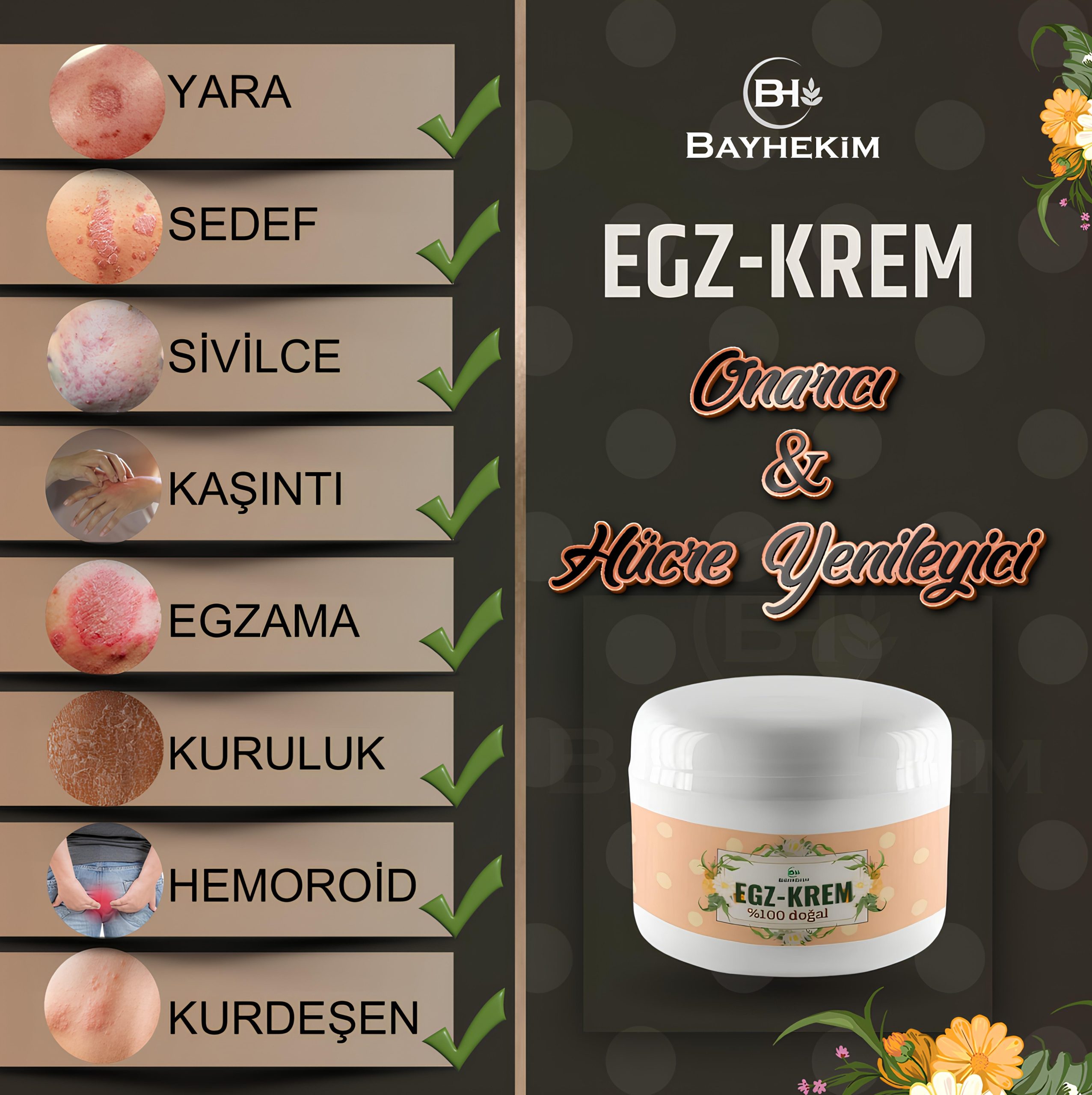 Egz-Krem %100 Doğal 100 Gr. - Görsel 3