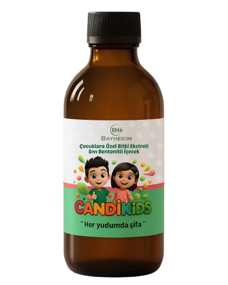 Candikids Çocuklara Özel Bitki Ekstreli Ve Sıvı Bentonitli İçecek 250 Ml.